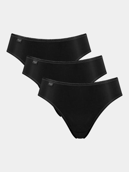 sloggi 24/7 Microfibre Tai Knickers, Pack of 3, Black
