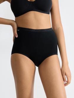 sloggi Basic+ Maxi Cotton Briefs, Pack of 3 - view 2, Black