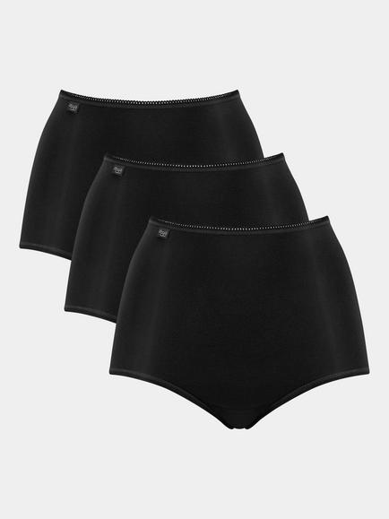 sloggi 24/7 Microfibre Maxi Briefs, Pack of 3, Black