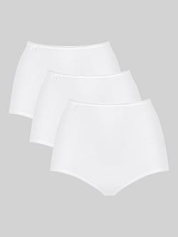sloggi 24/7 Microfibre Maxi Briefs, Pack of 3, White
