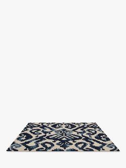 Sanderson Kasuri Indoor & Outdoor Rug, Blue - view 2, Blue