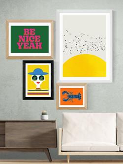 EAST END PRINTS Ana Jaks 'Sunglasses' Framed Print - view 2, Black Frame