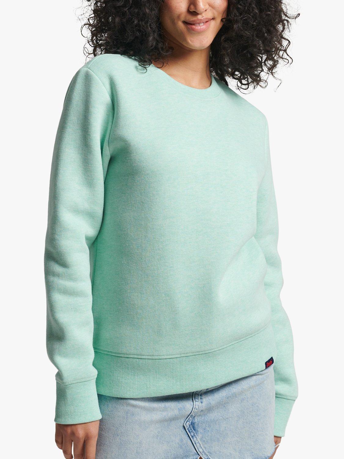 Superdry Organic Cotton Blend Sweatshirt, Minted Marl