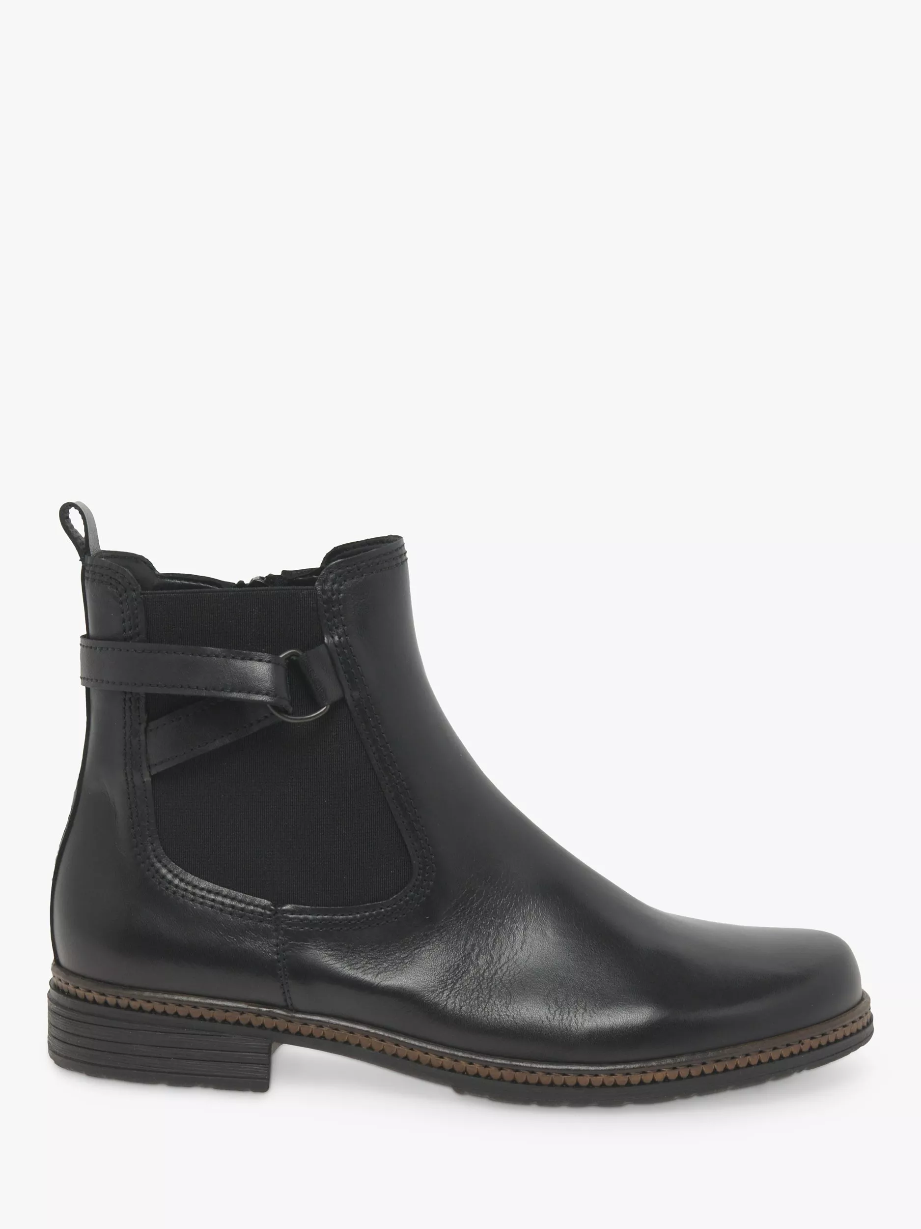 Gabor Nolene Leather Chelsea Boots Black