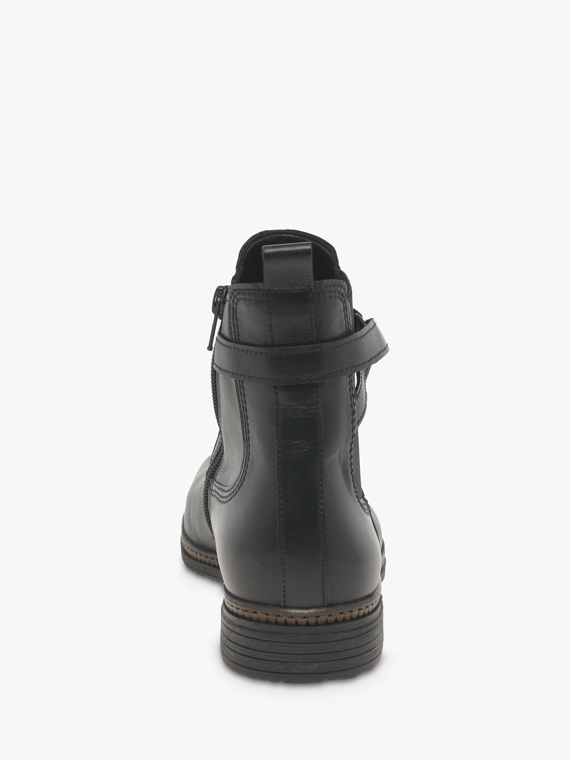 Product image 3 of 5, which shows Gabor Nolene Leather Chelsea Boots, Black, 3