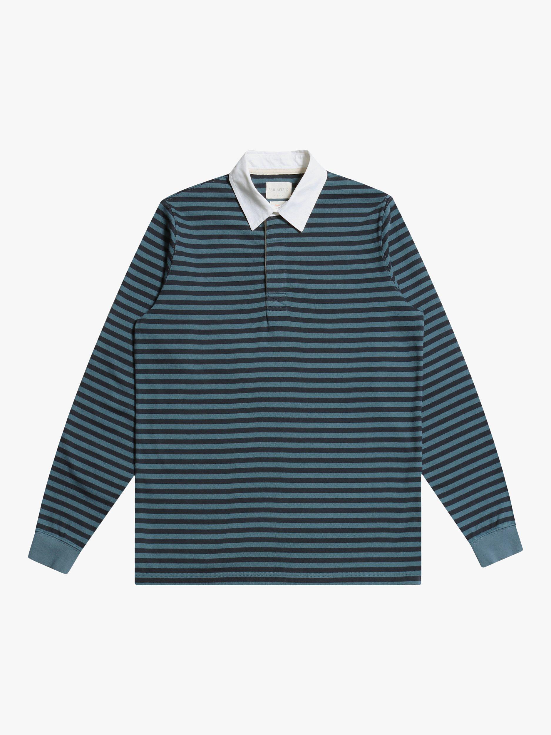 Far Afield Benito Breton Stripe Rugby Shirt, Stargazer