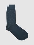 Reiss Mario Polka Dot Print Cotton Blend Socks