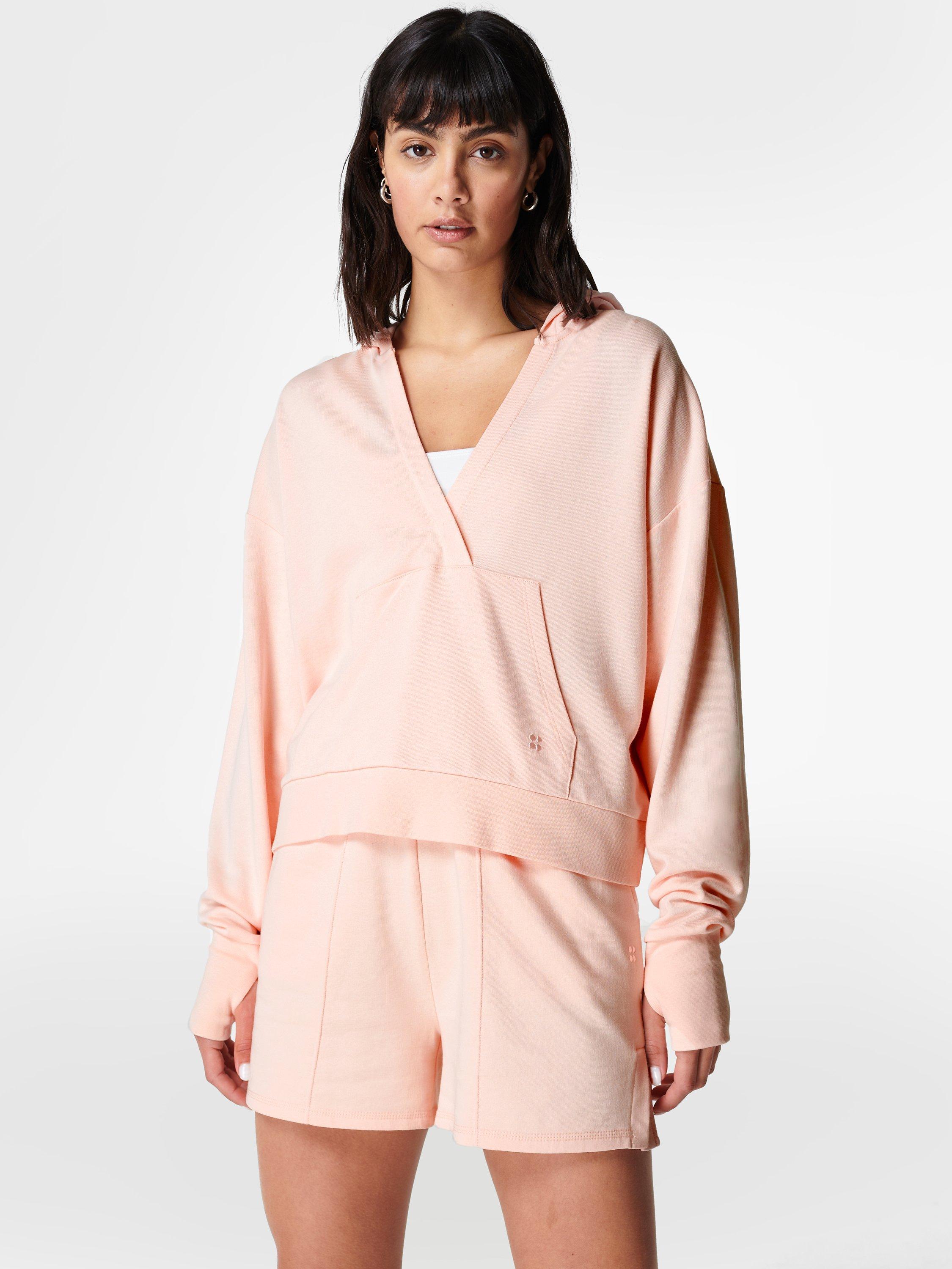 Sweaty Betty After Class Relaxed Hoodie, Sorbet Pink