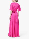 Maids to Measure Margot Belted Maxi Dress, Hot Pink