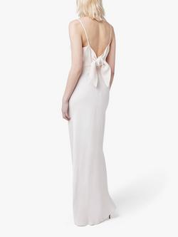 Maids to Measure Stella Spaghetti Strap Maxi Dress, Champagne Ivory - view 2, Champagne Ivory