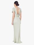 Maids to Measure Eadie Empire Line Maxi Dress, Sage Green