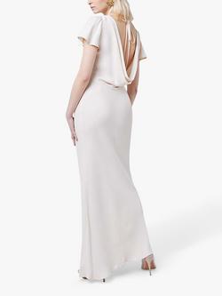 Maids to Measure Eadie Short Sleeve Maxi Dress, Champagne Ivory - view 2, Champagne Ivory