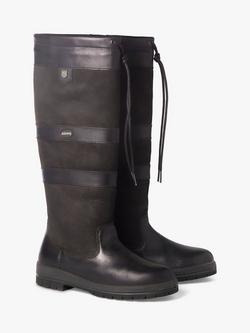 Dubarry Galway Leather Knee Boots, Black, 01 Black