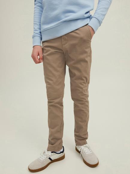 Jack & Jones Junior Solid Chino Trousers, Light Brown
