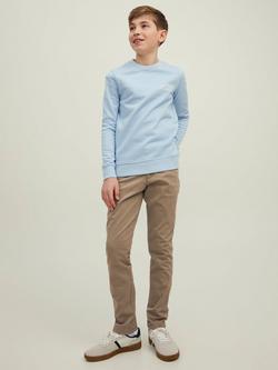 Jack & Jones Junior Solid Chino Trousers - view 2, Light Brown