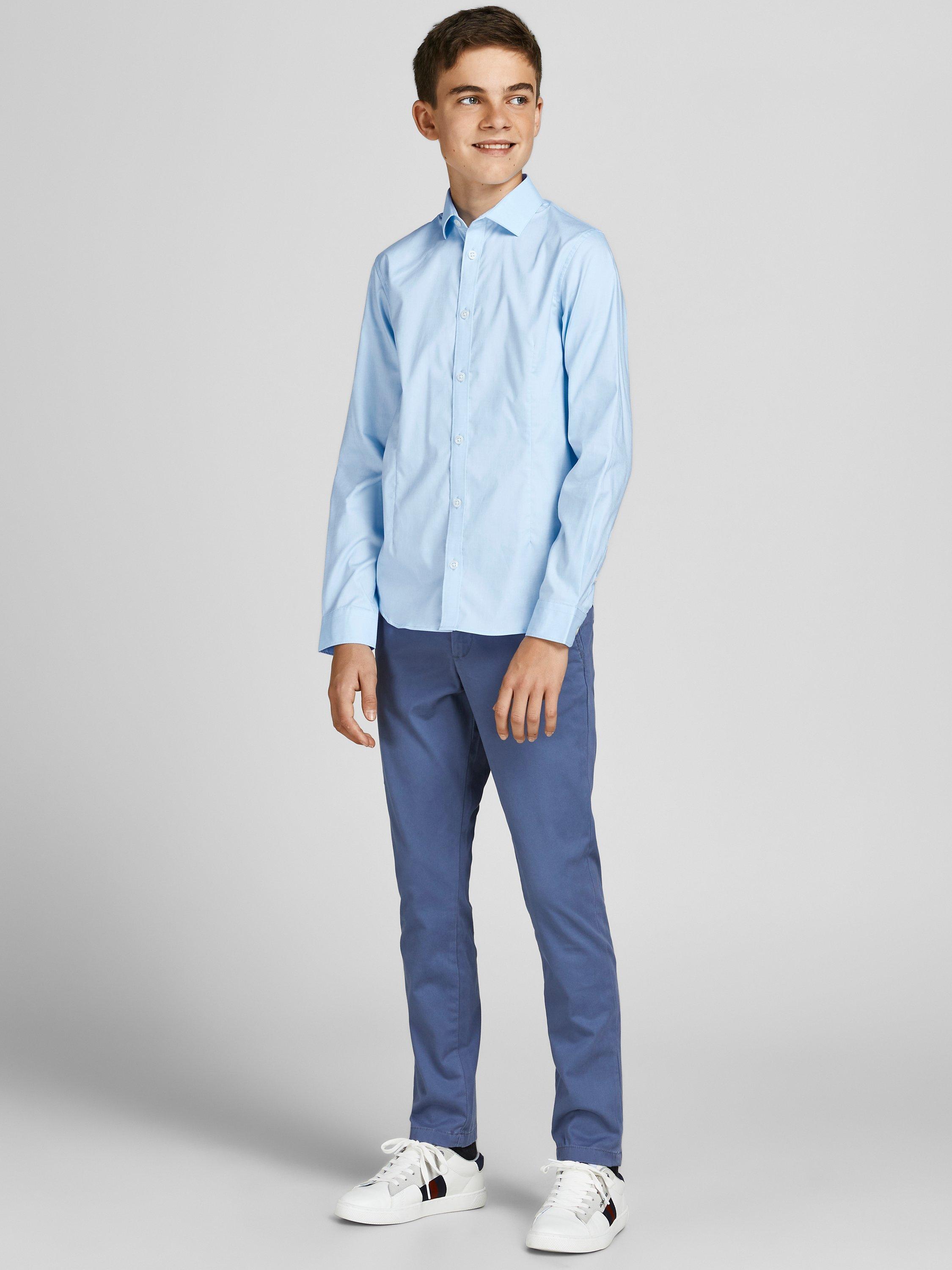 Jack & Jones Junior Solid Formal Shirt, Light Blue, 8 years