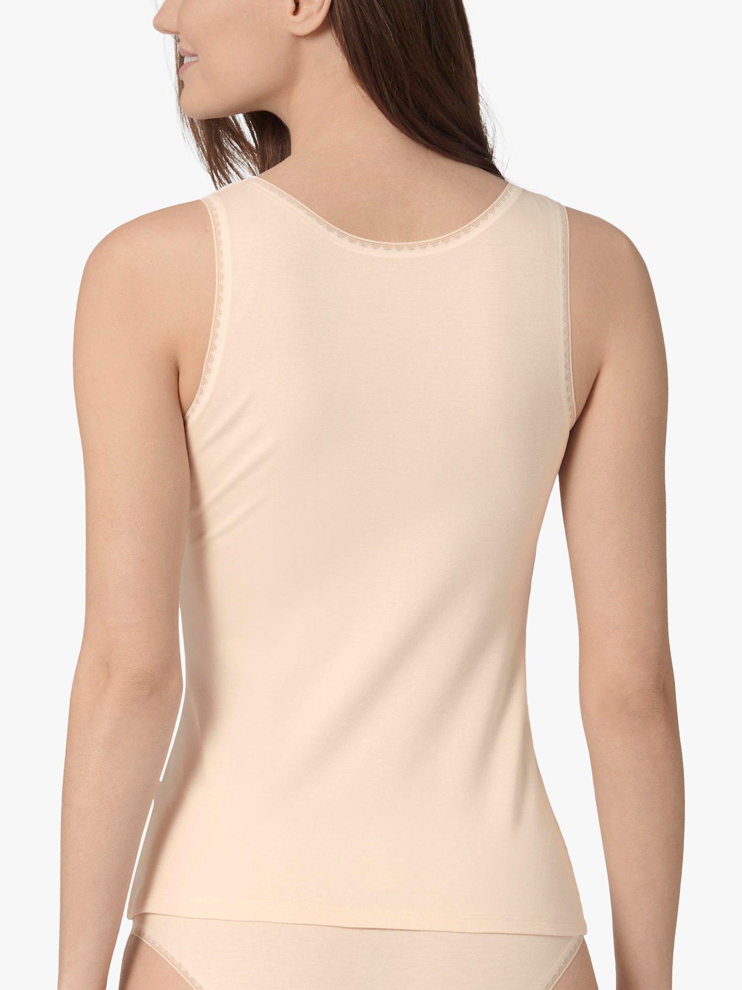 Product image 2 of 4, which shows sloggi GO Fresh Vest Top, Pack of 2, Fresh Powder, XS