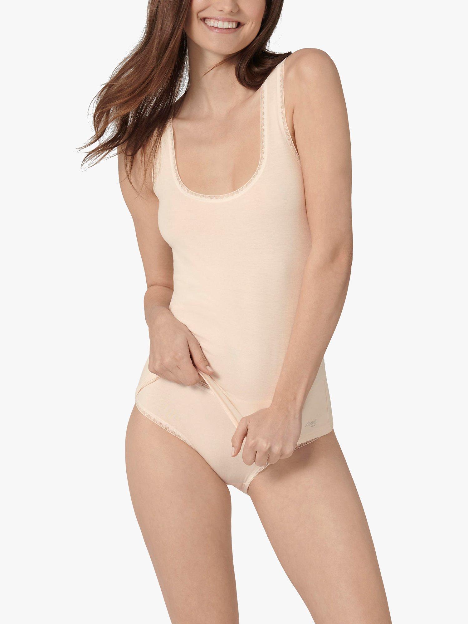 Product image 3 of 4, which shows sloggi GO Fresh Vest Top, Pack of 2, Fresh Powder, XS