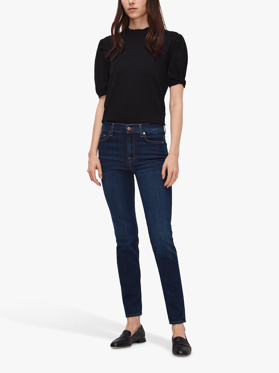 Product image 2 of 6, which shows 7 For All Mankind Roxanne B(Air) Jeans, Rinsed Indigo, 24
