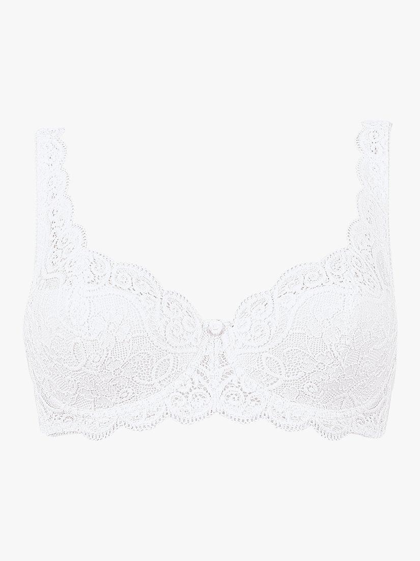 Triumph Amourette 300 Padded Underwired Bra, White, 32B