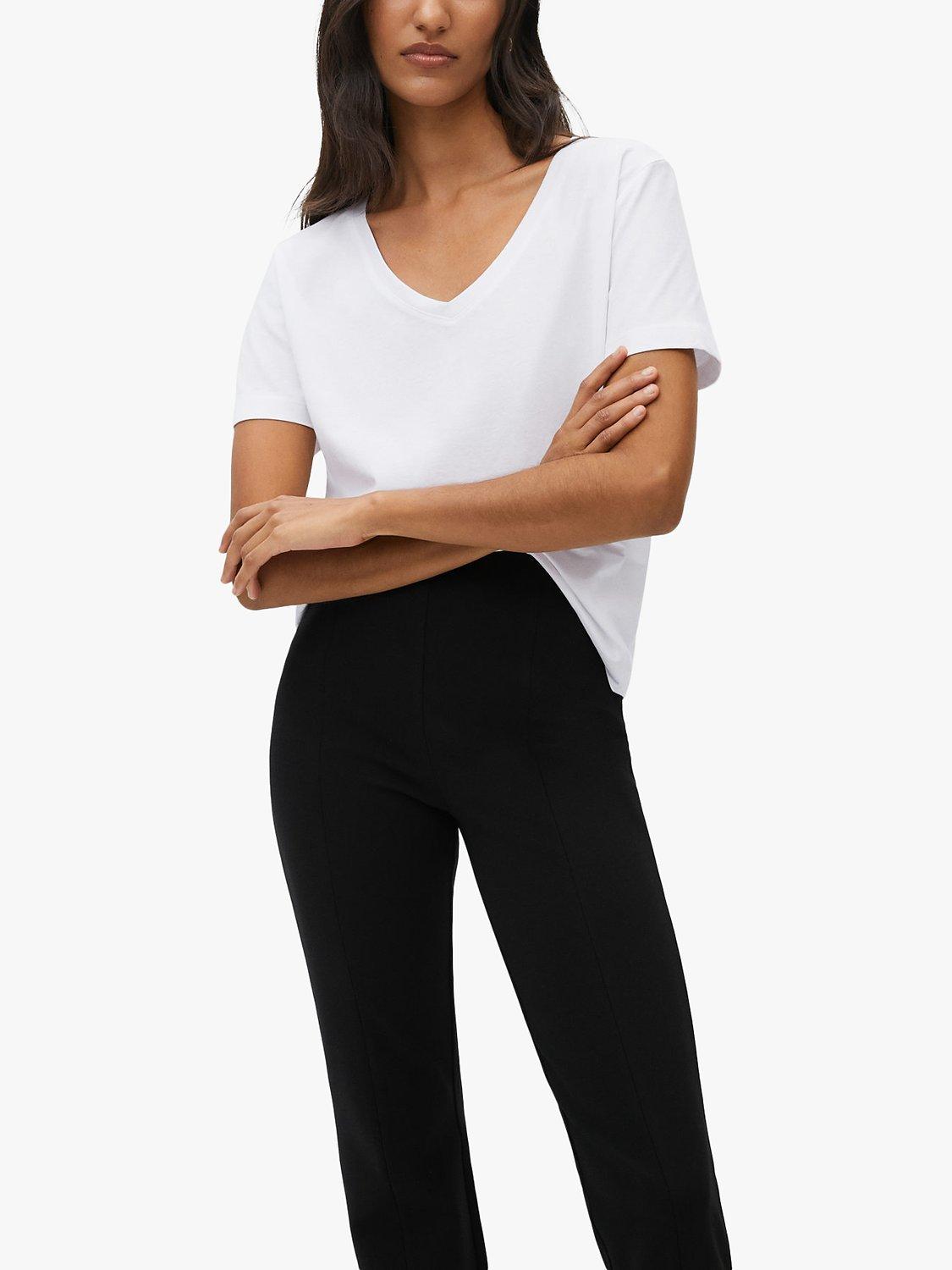 Mango Chalapi Cotton V-Neck T-Shirt
