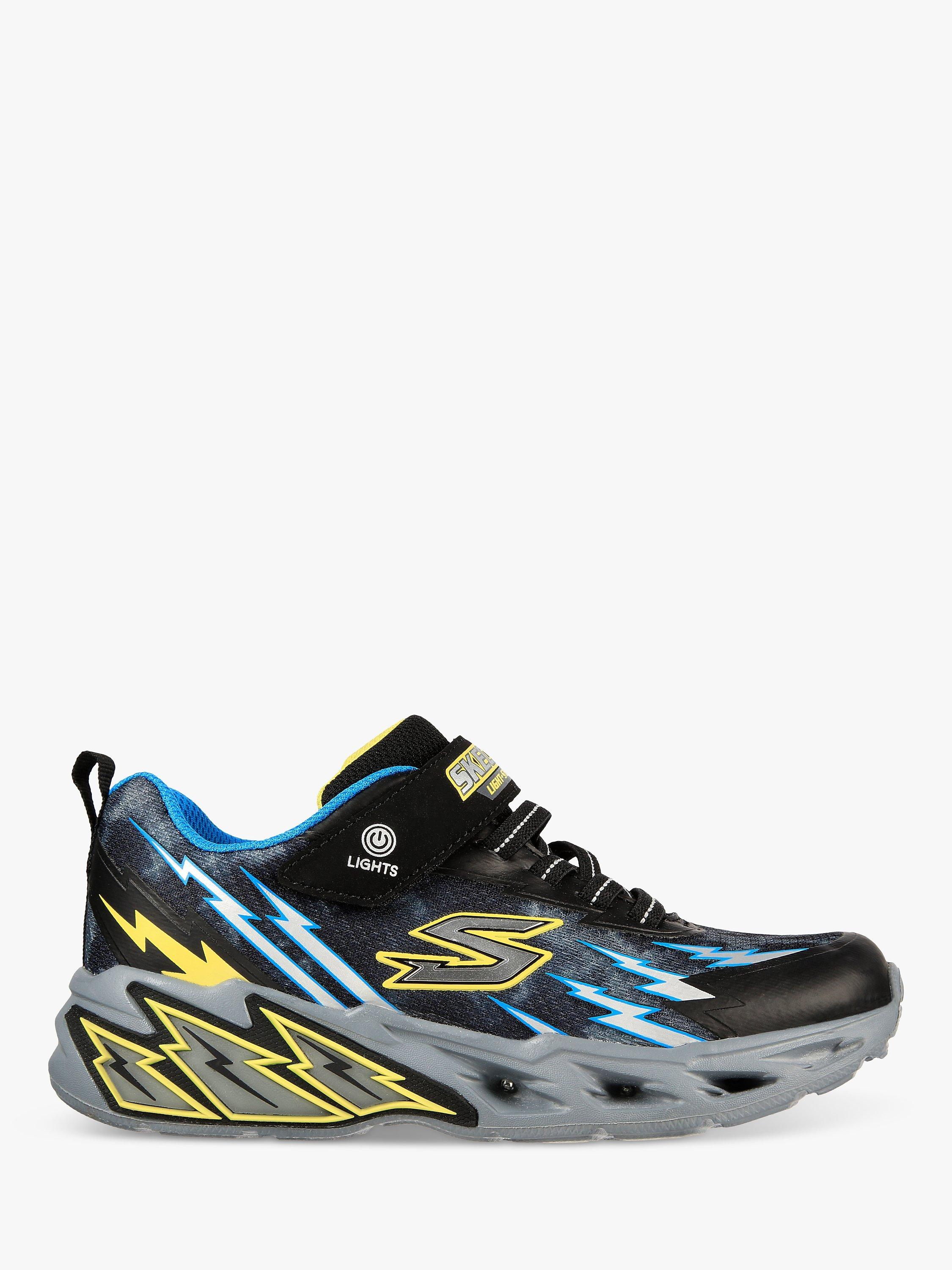 Skechers Kids' S Lights Light Storm 2.0 Trainers, Black/Blue 
