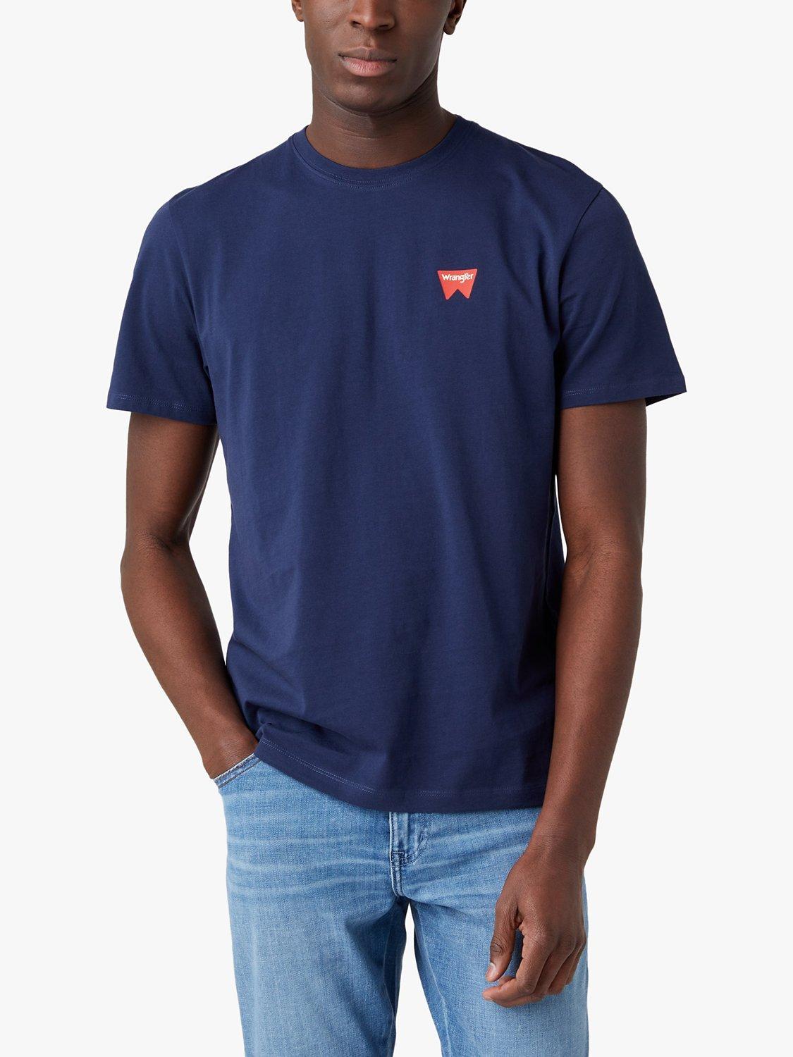 Wrangler Classic Logo Crew Neck T-Shirt, Navy