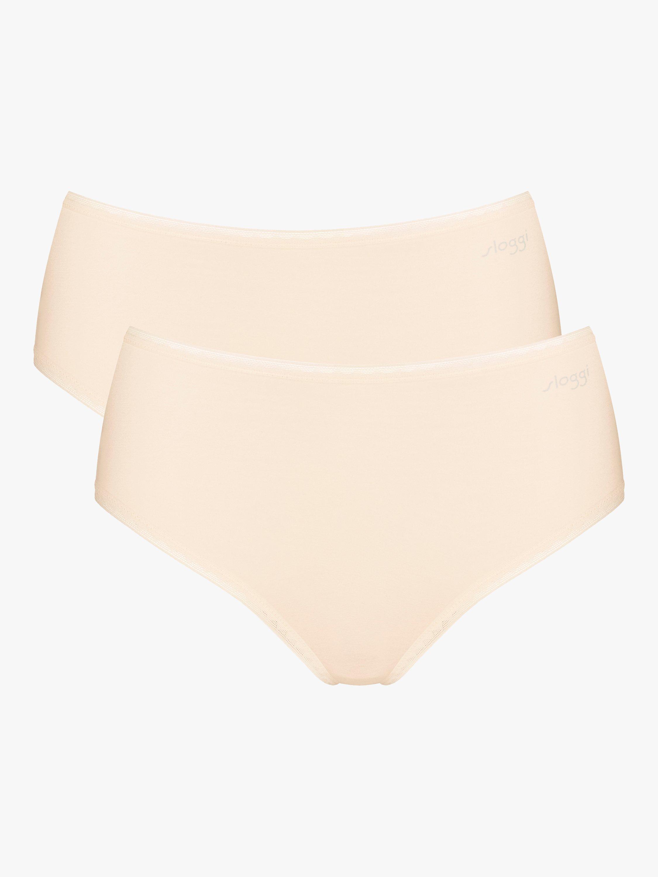 sloggi Go High Waist Knickers, Pack of 2, Fresh Powder