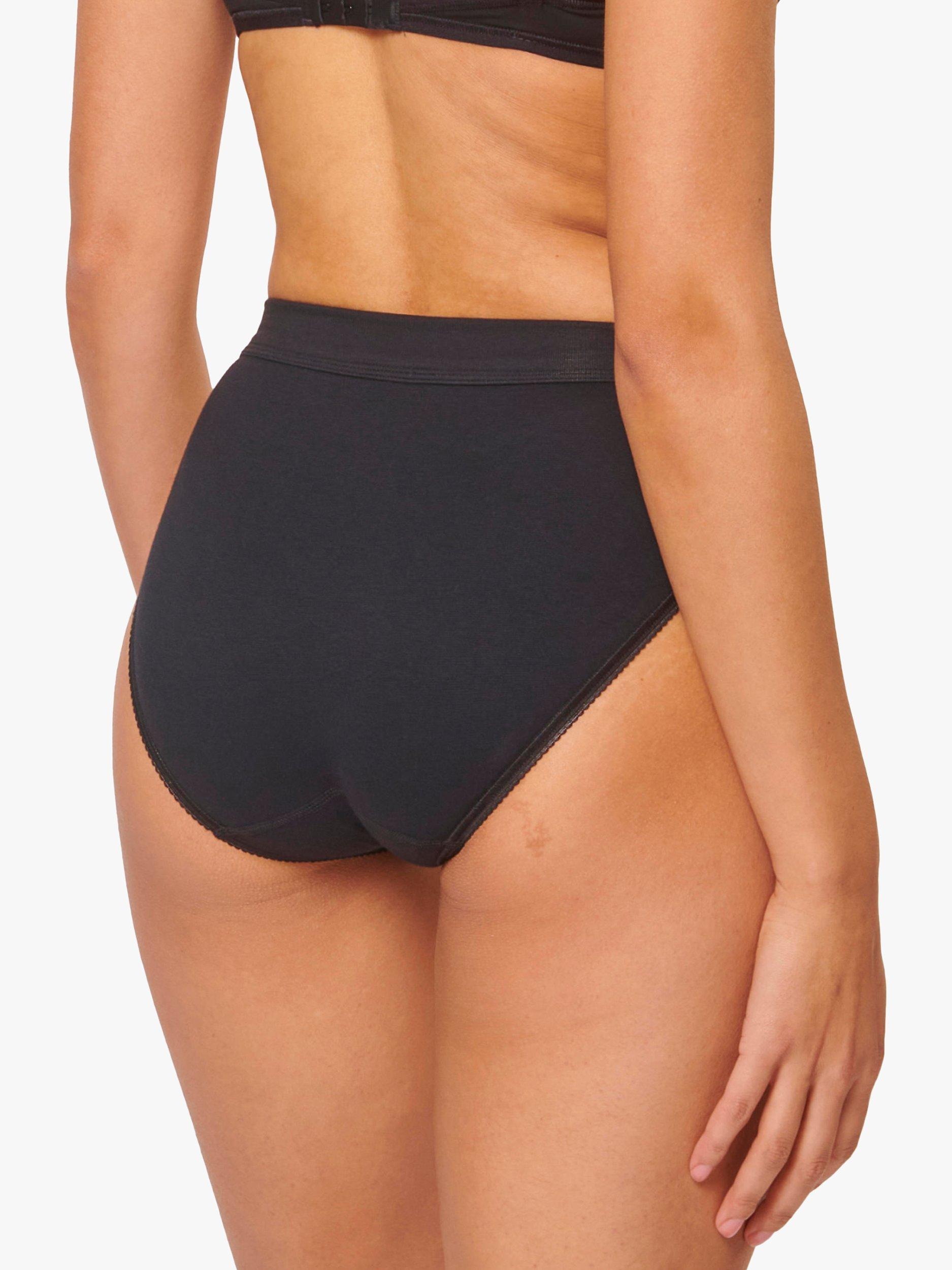 Product image 3 of 4, which shows sloggi Double Comfort Tai Knickers, Pack of 2, Black, 10