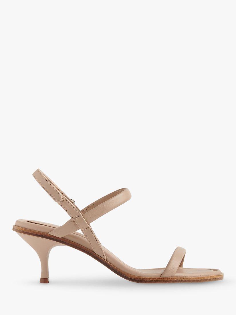 Whistles Melany Tubular Leather Strappy Sandals, Beige
