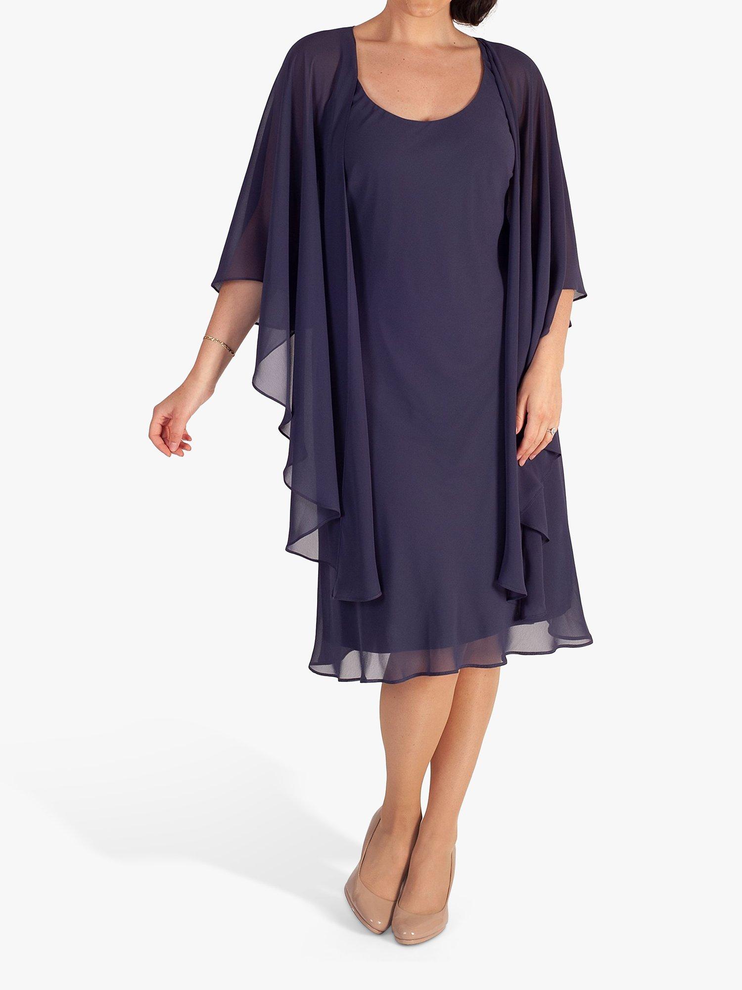 Product image 1 of 5, which shows chesca Chiffon Shawl, Violetta, One Size