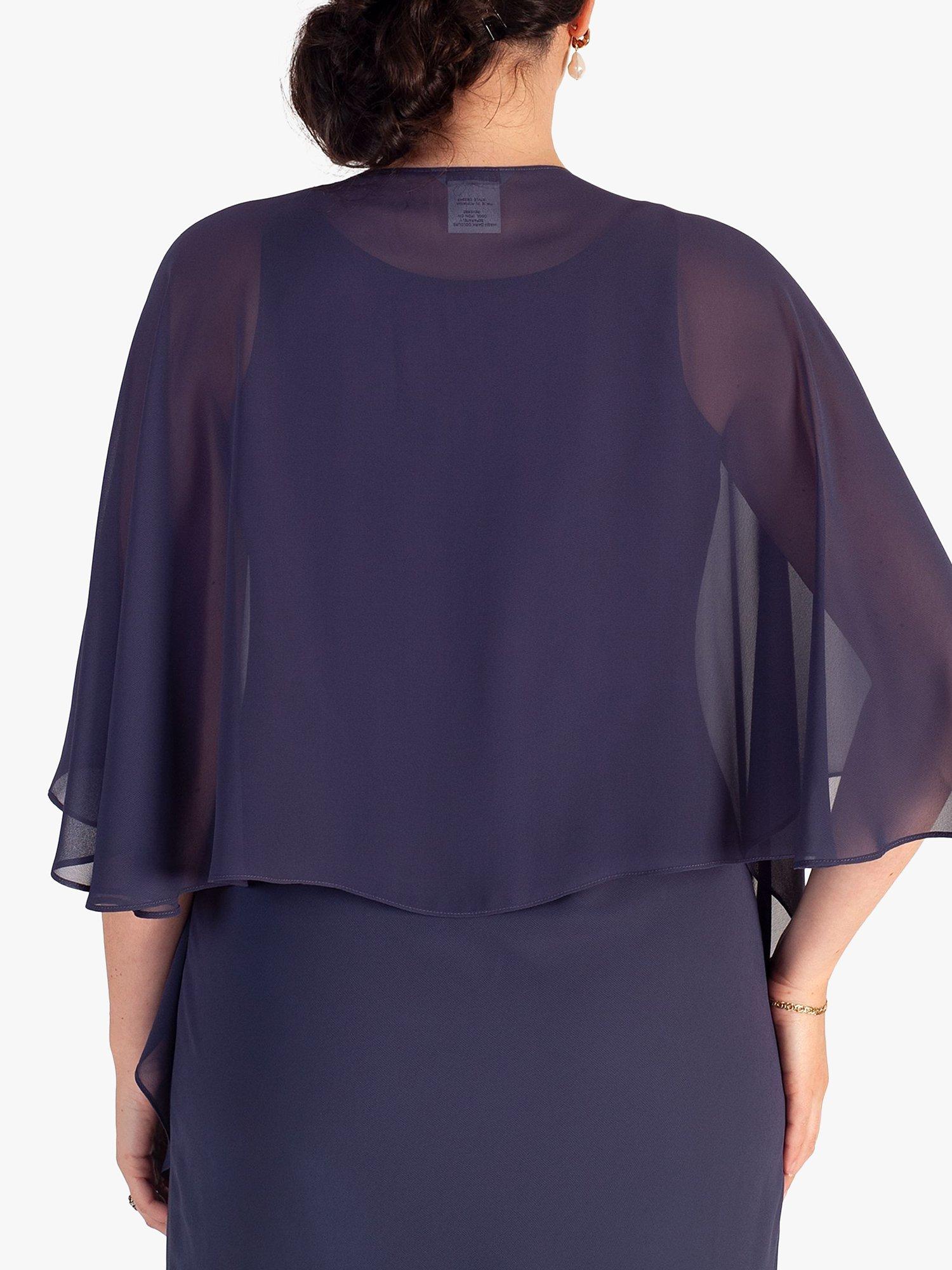 Product image 2 of 5, which shows chesca Chiffon Shawl, Violetta, One Size