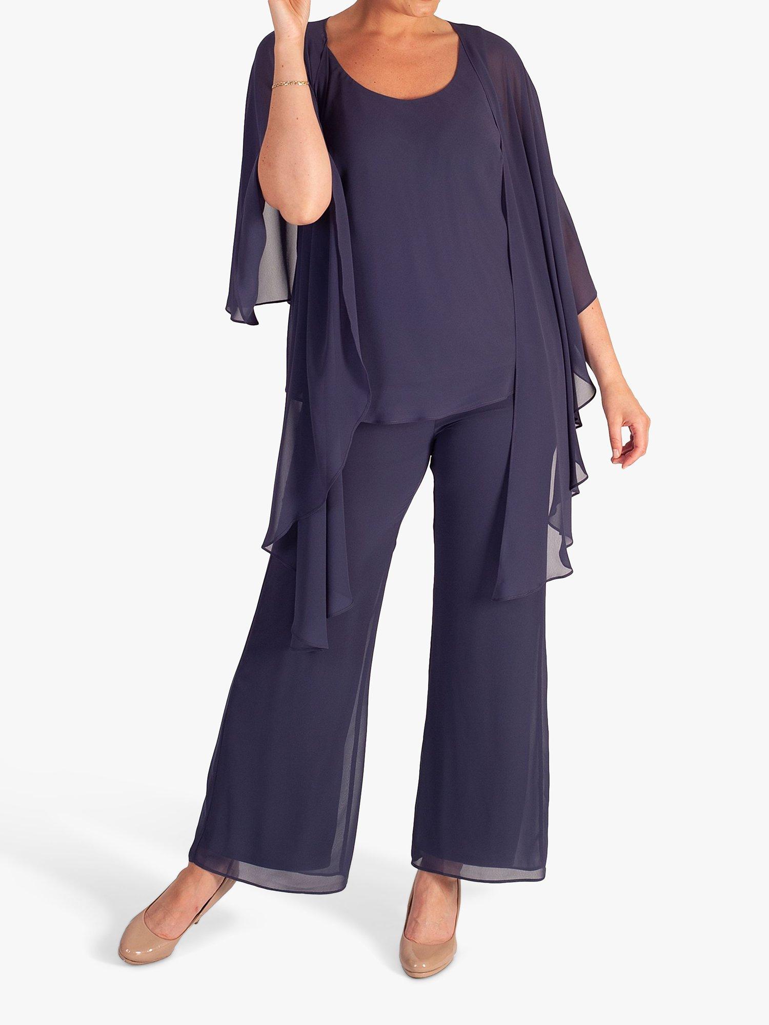 Product image 4 of 5, which shows chesca Chiffon Shawl, Violetta, One Size