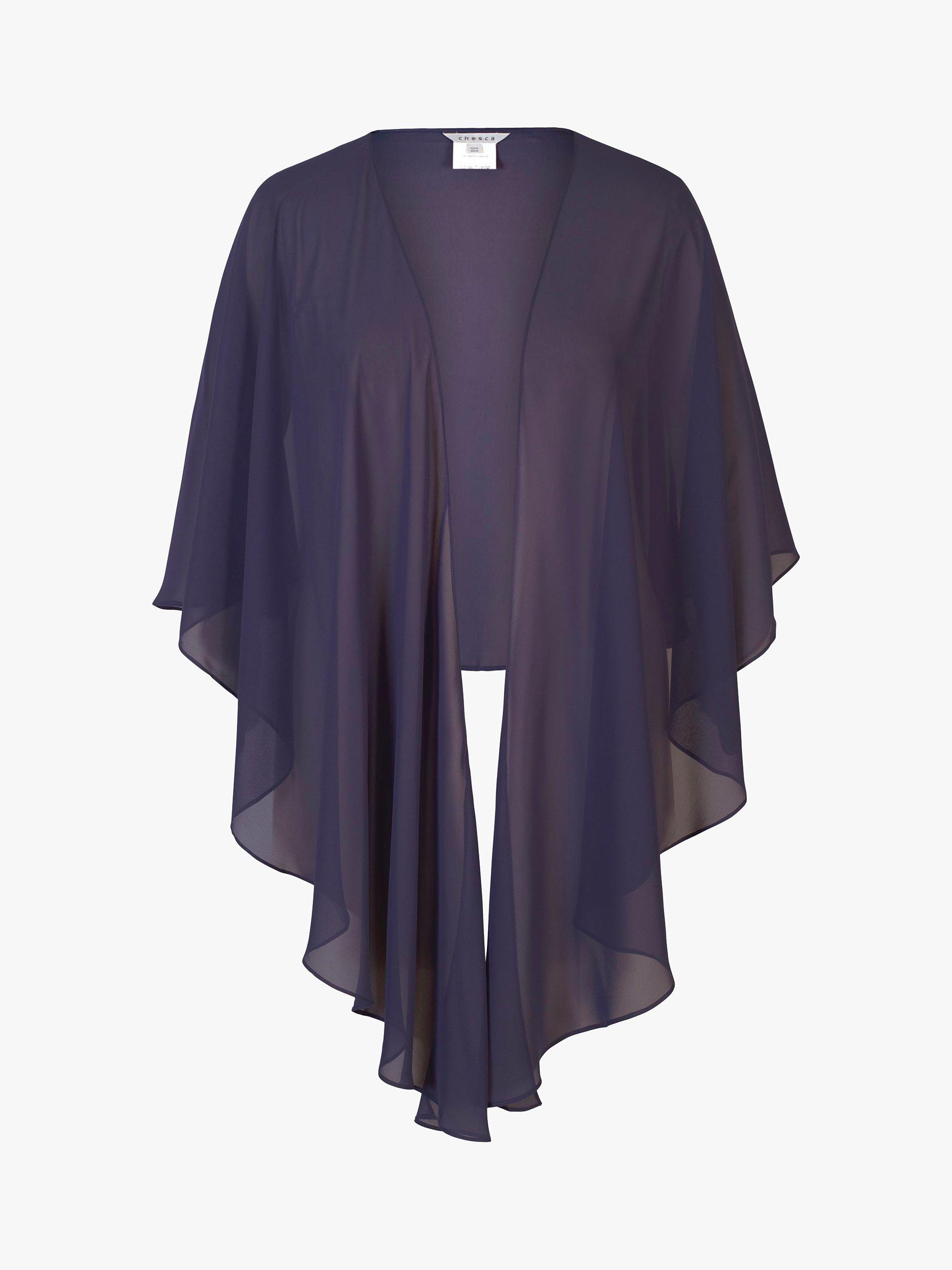Product image 5 of 5, which shows chesca Chiffon Shawl, Violetta, One Size