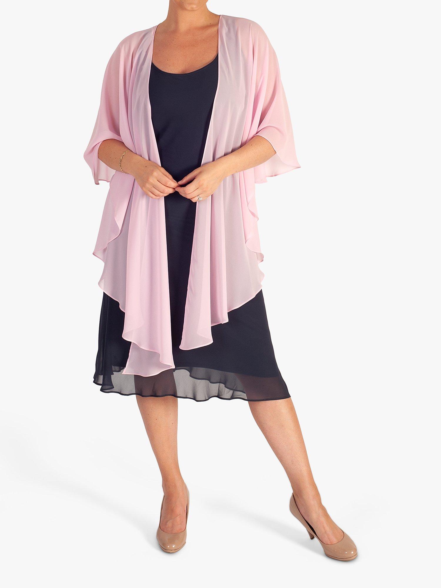 Product image 3 of 4, which shows chesca Choffon Shawl Scarf, Pastel Pink, One Size