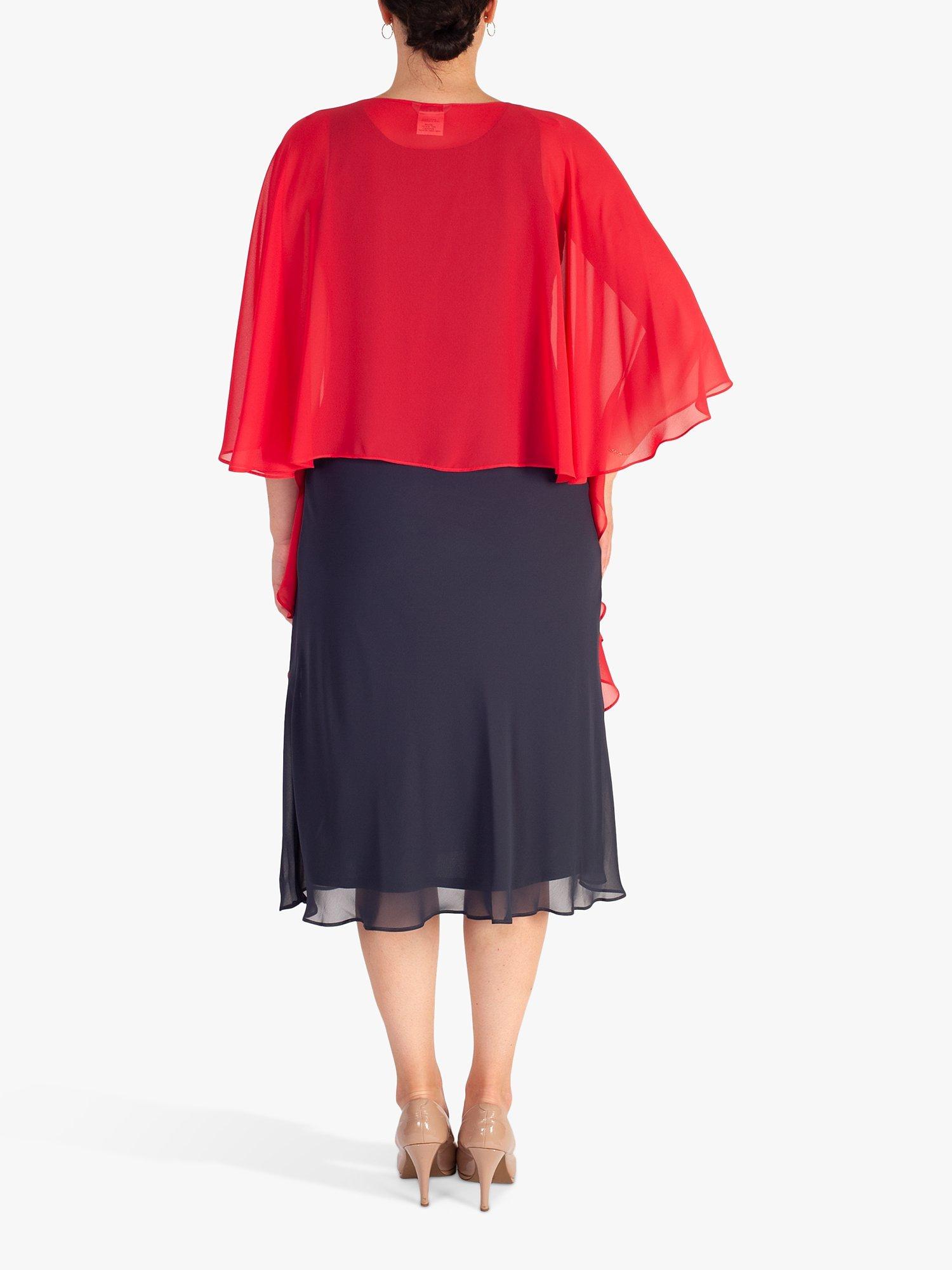 Product image 2 of 5, which shows Chesca Chiffon Shawl, Poppy