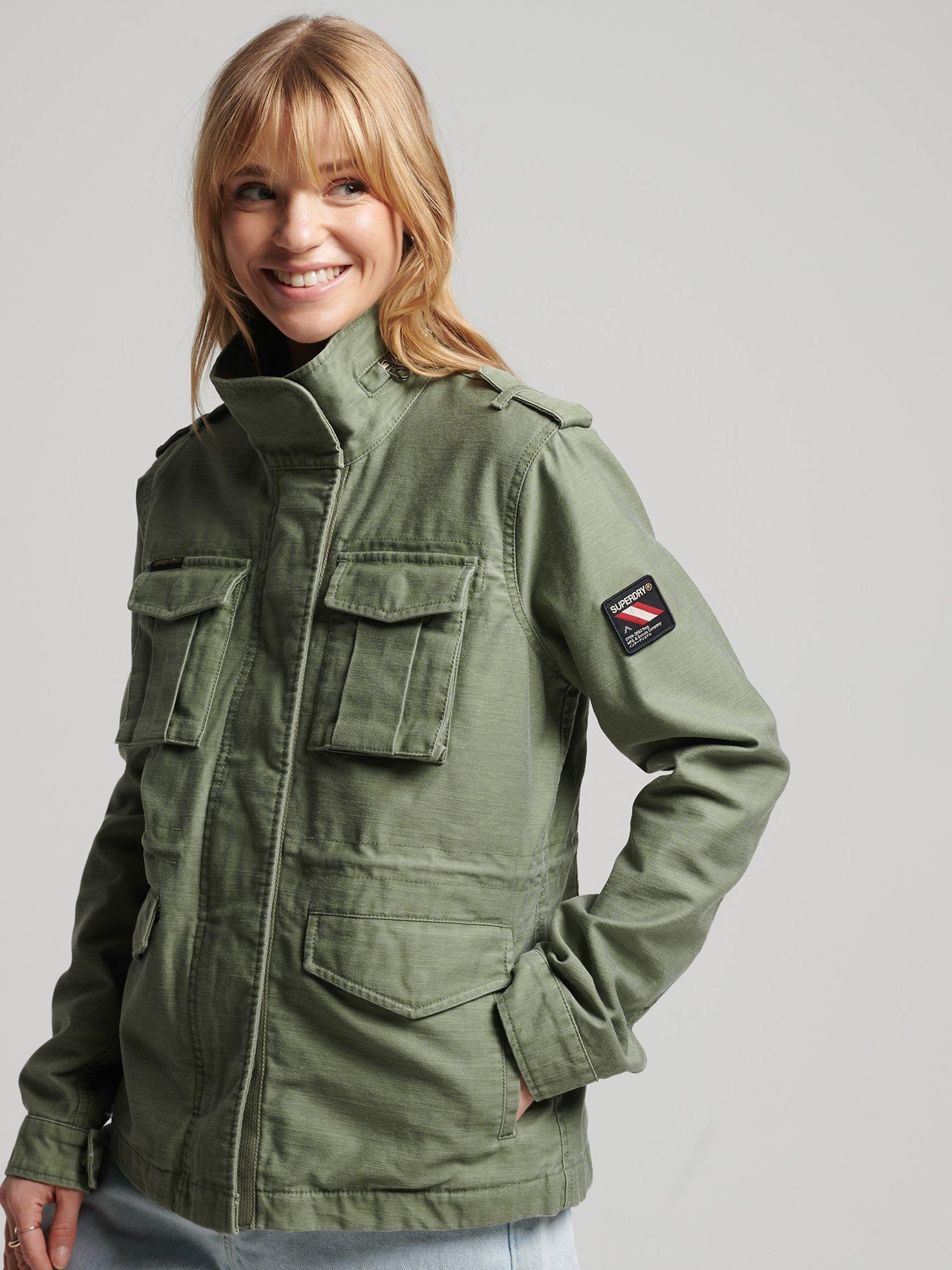 Superdry Vintage M65 Utility Jacket Vintage Khaki