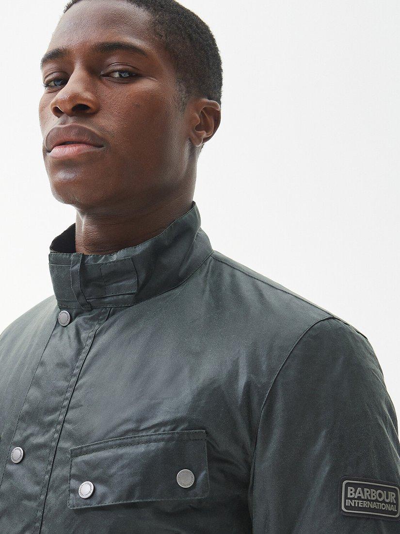 Barbour International Tourer Duke Waxed Jacket Sage