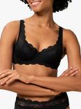 Triumph Amourette 300 Padded Underwired Bra, Black