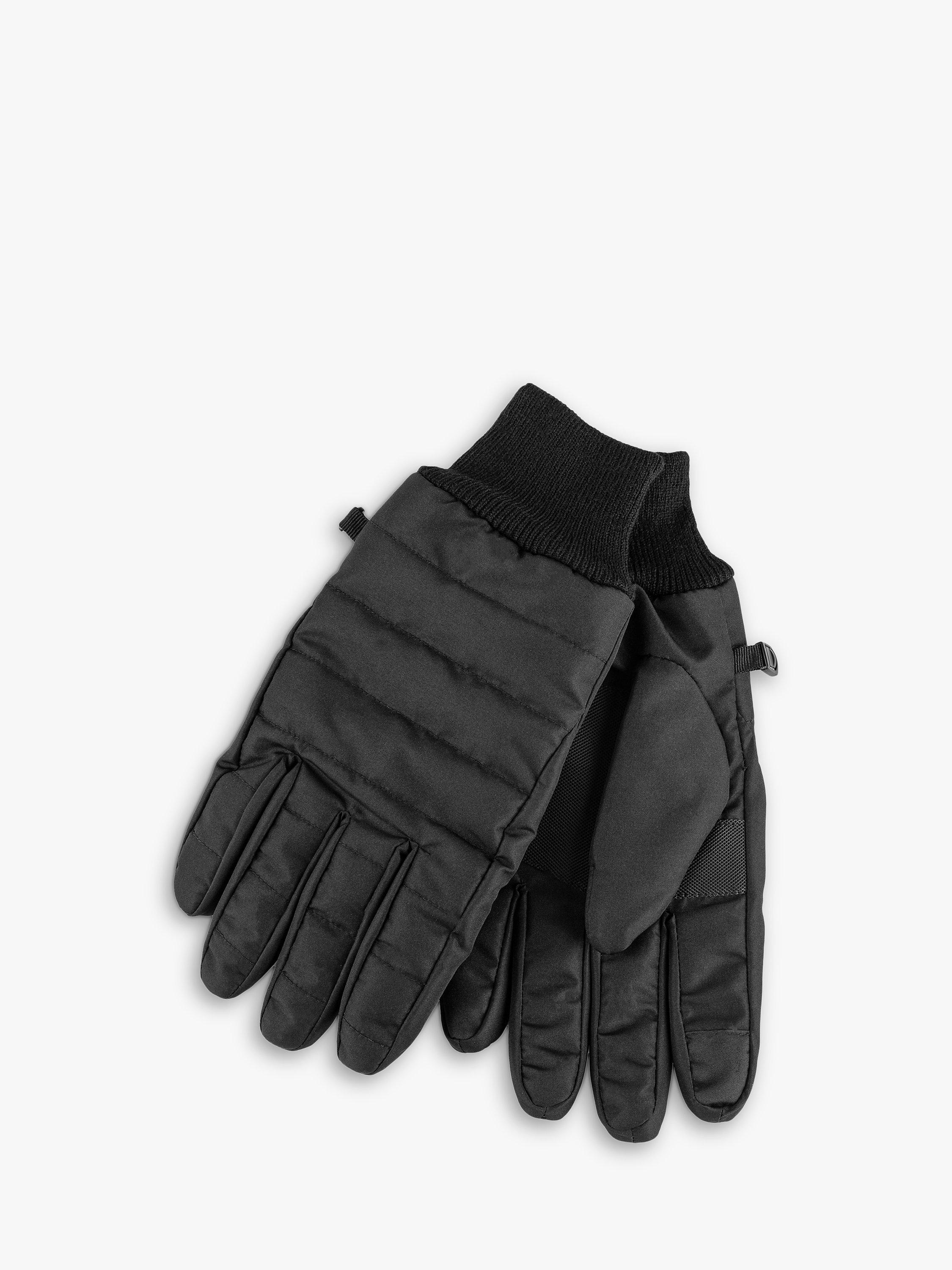 Product image 1 of 1, which shows totes Isotoner Water Repellent Padded Smartouch Gloves, Black, L-XL