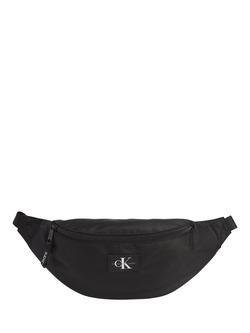 Calvin Klein Logo Bum Bag, Black, Black
