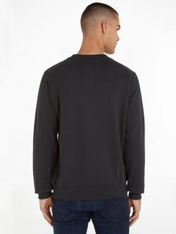 Calvin Klein Logo Sweatshirt, CK Black - view 2, Ck Black