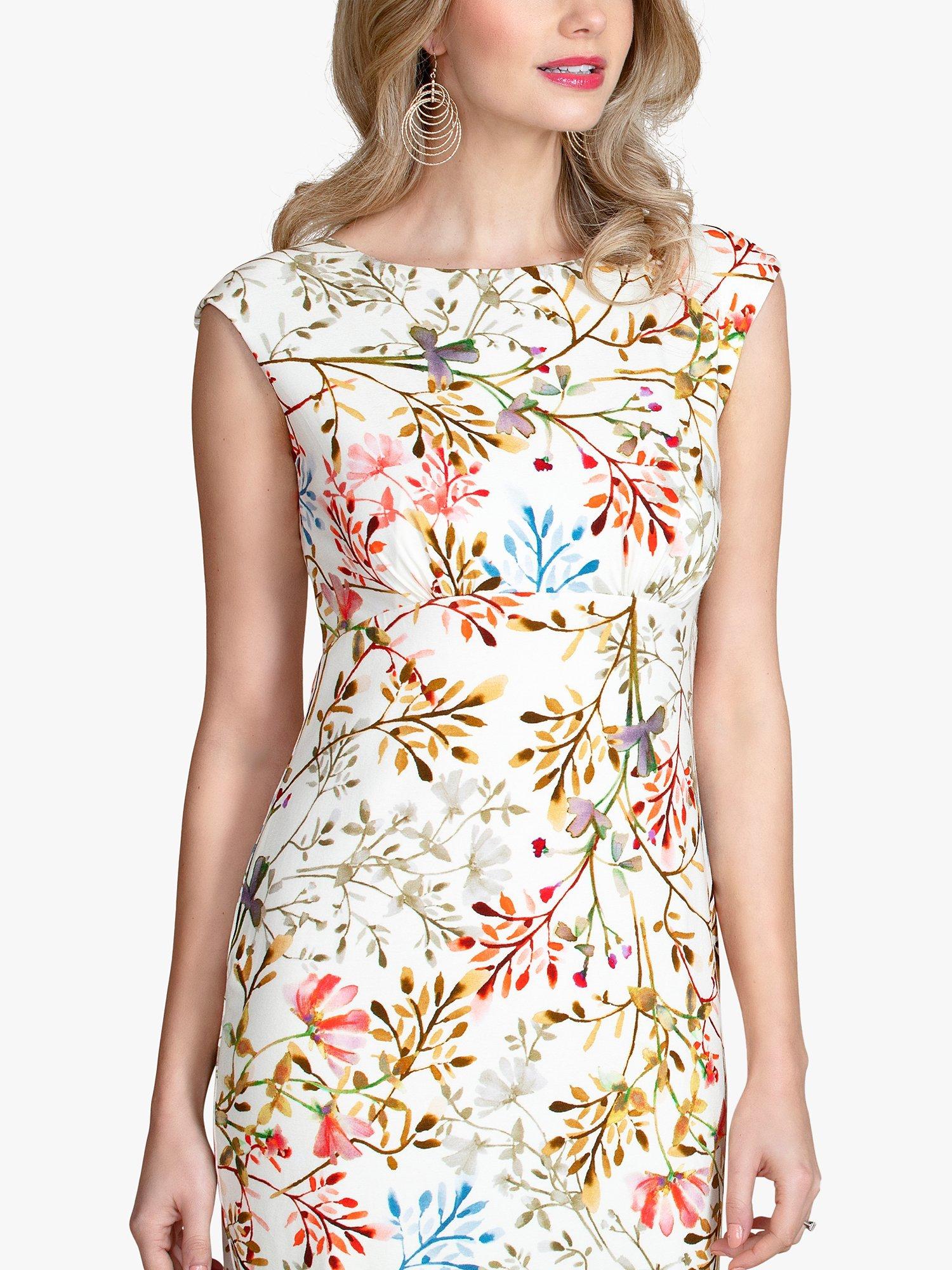 Product image 4 of 5, which shows Alie Street Pippa Floral Shift Dress, Japanese Garden, 14-16