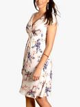 Alie Street Sophia Japanese Garden Floral Print Dress, White