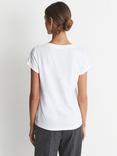 Reiss Luana Cotton V-Neck T-Shirt