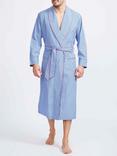 British Boxers Stripe Crisp Cotton Dressing Gown