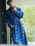British Boxers Tartan Brushed Cotton Dressing Gown