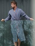 British Boxers Stripe Crisp Cotton Dressing Gown, Winchester