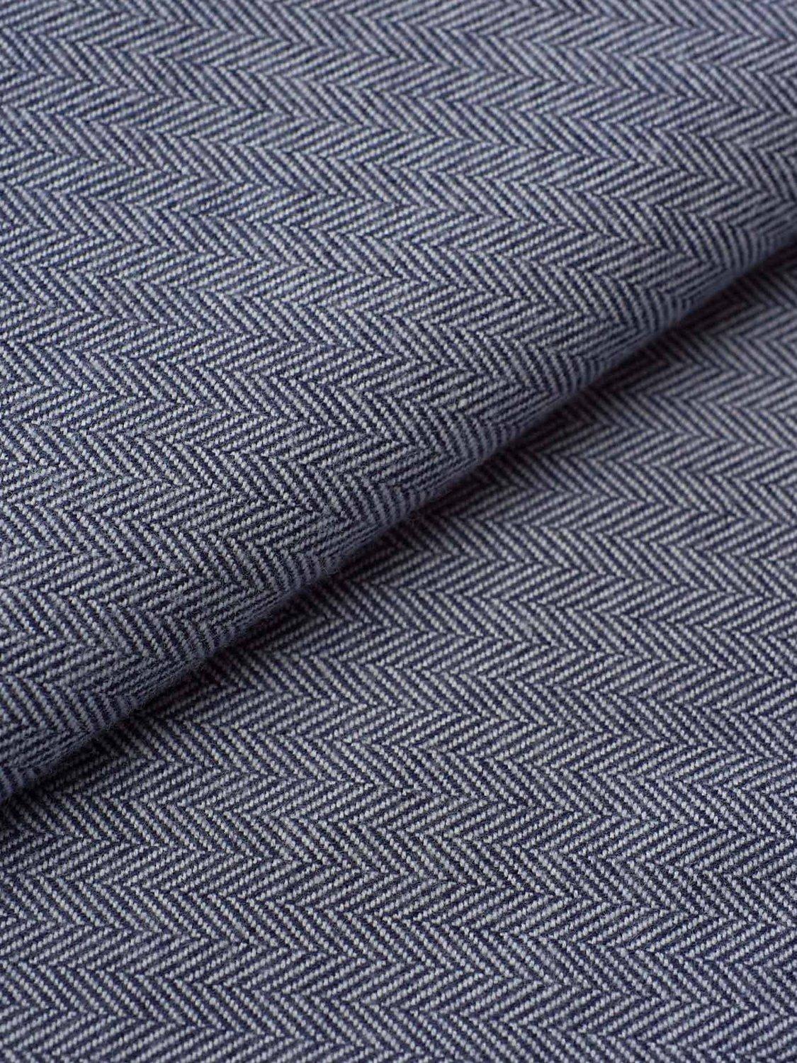 Product image 5 of 5, which shows British Boxers Herringbone Brushed Cotton Nightshirt, Ash Grey, S