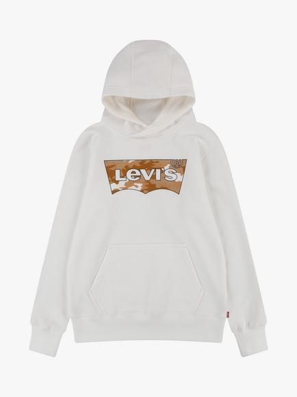 Levi's Kids' Cotton Batwing Logo Hoodie, Tofu - view 2, Tofu